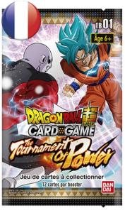 BOOSTER DE 12 CARTES SUPPLEMENTAIRES DRAGON BALL Z SUPER CARD GAME THE TOURNAMENT OF POWER TB01