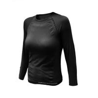 TEE SHIRT TECHNICAL LINE FEMME NOIR COL ROND MANCHES LONGUES SUMMIT OUTDOOR