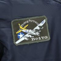 BLOUSON AVIATEUR " BOMBER " USAF US AIR FORCE MA-I BLEU MARINE AVEC ECUSSONS 