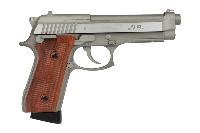 TAURUS PT92 AIRLINE CO2 STAINLESS SILVER BLOWBACK FULL METAL SEMI ET FULL AUTO KWC 1.1 JOULE