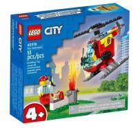 JEU DE CONSTRUCTION BRIQUE EMBOITABLE LEGO CITY HELICOPTERE DES POMPIERS 60318 FIGURINES ARTICULEES