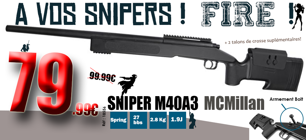 SNIPER M40 A3 MCMILLAN SPRING ASG