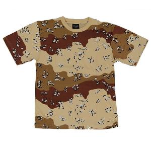 TEE SHIRT CAMOUFLAGE DESERT 6 COULEURS COL ROND ET MANCHES COURTES