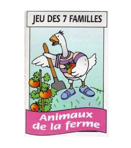 JEU DE CARTES DES 7 FAMILLES THEME ANIMAUX DE LA FERME