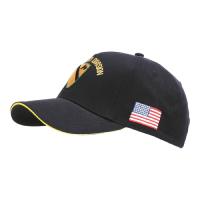 CASQUETTE NOIRE TYPE BASEBALL SERIE WWII BRODEE 3D " 1ST CAVALRY DIVISION " FOSTEX