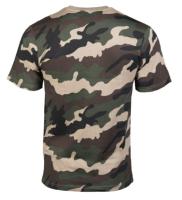 TEE SHIRT CAMOUFLAGE ARMEE CENTRE EUROPE COL ROND ET MANCHES COURTES