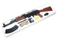 AK47 CM-022 SAIGO DEFENSE AEG ABS NOIR ET TON BOIS 0.2 JOULE LUNETTE + SANGLE + BATTERIE + CHARGEUR